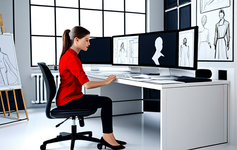 가상 현실 패션쇼의 주요 인사이트 - Virtual Fitting Room**

"A woman in a fully clothed, modest outfit smiles in front of a mirror displ...