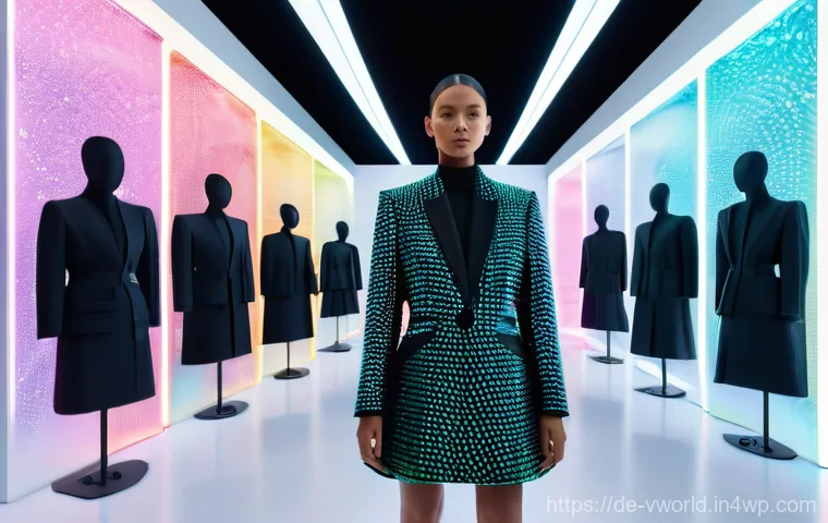 가상 패션쇼에서의 제품 론칭 전략 - **Interactive Virtual Fashion Boutique & Gamified Experience**
    A group of diverse, trendy avatar...